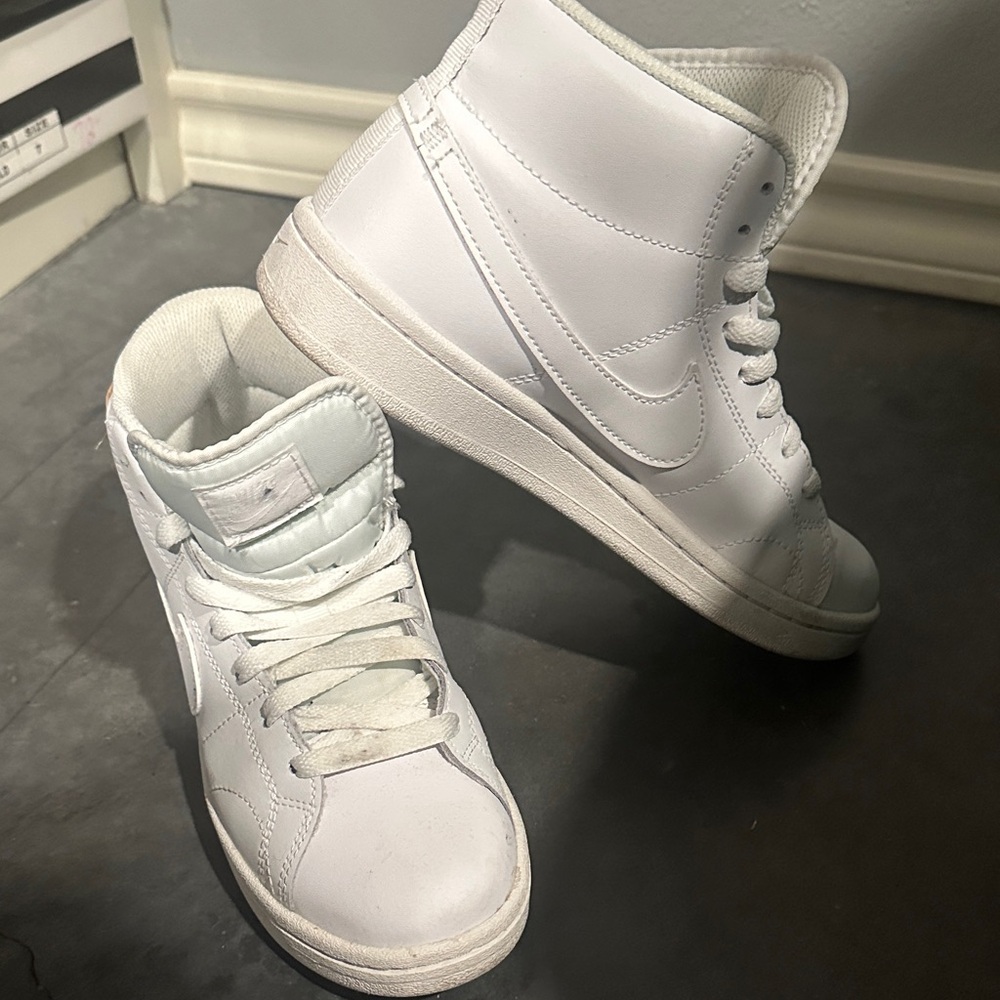 Nike White High-Top Athletic Shoes